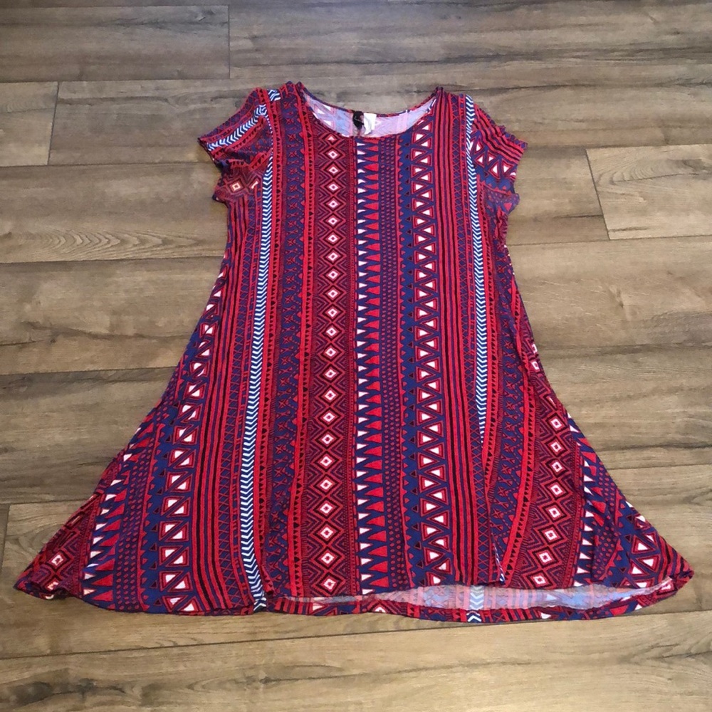 Multi colored dress.